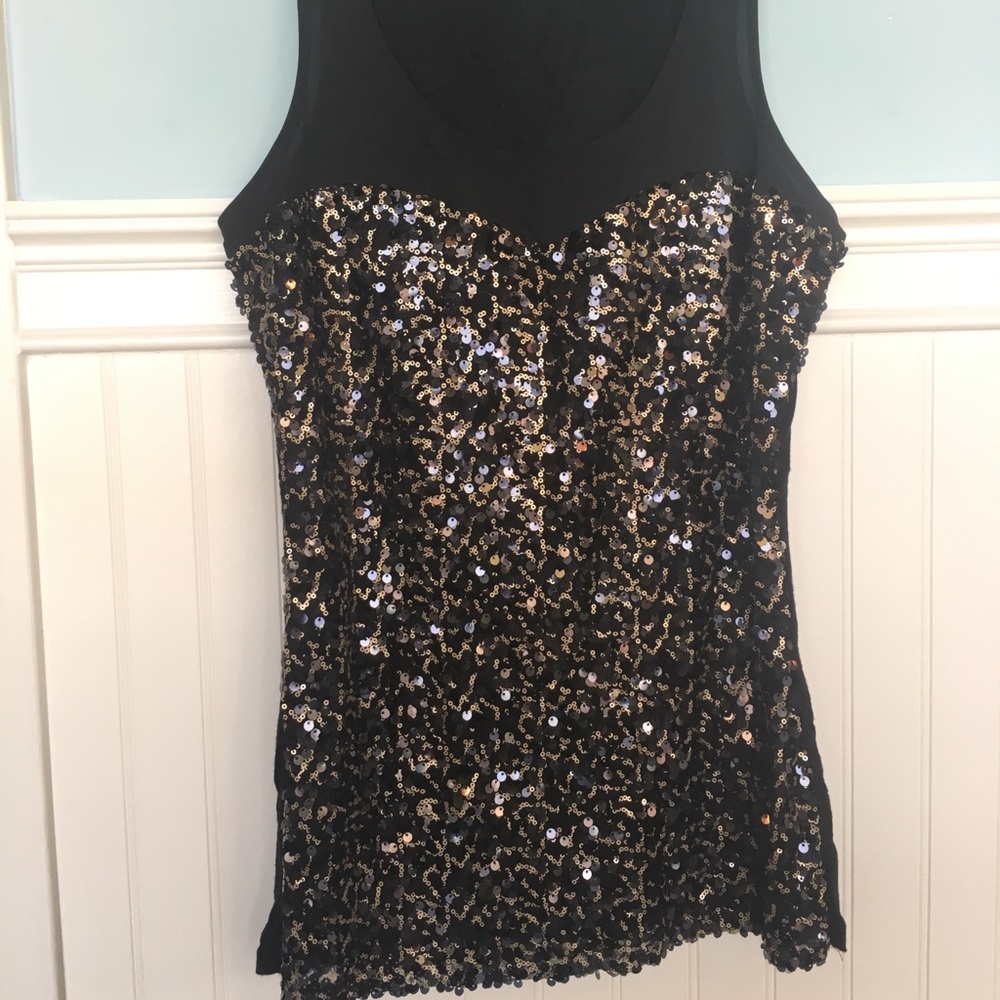 Limited Sweetheart Sequined Tank